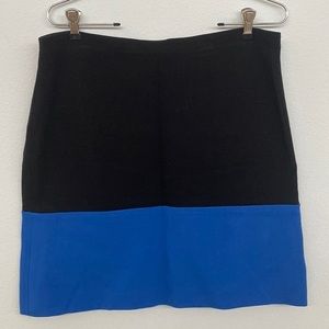 Ann Taylor black and blue skirt